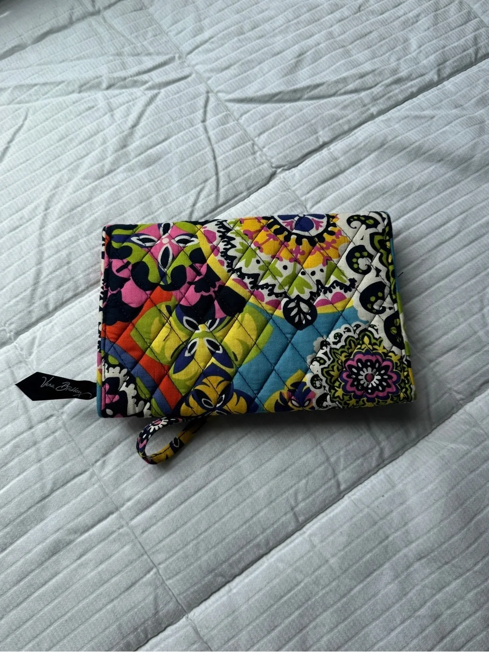 Vera Bradley multicolored quilted jewelry organizer